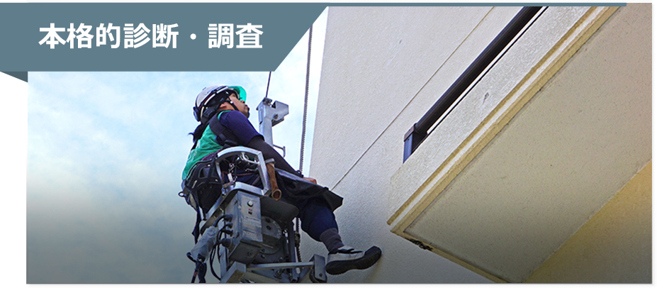 本格的診断・調査 費用：500円/㎡～